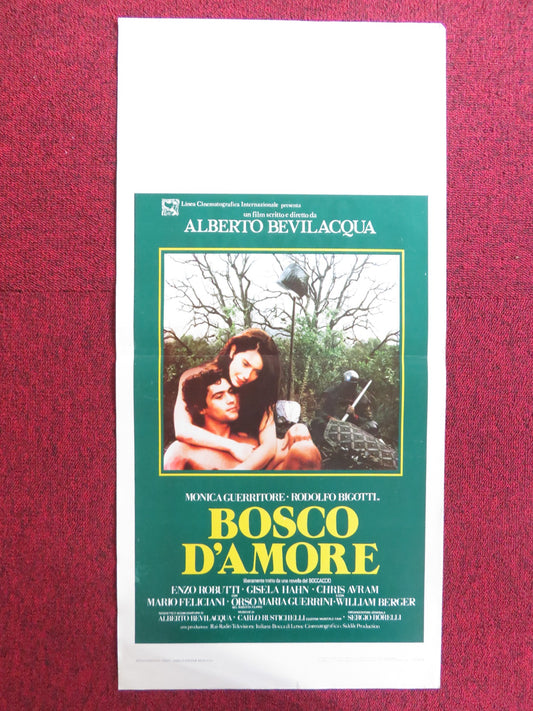 BOSCO D'AMORE ITALIAN LOCANDINA POSTER MONICA GUERRITORE RODOLFO BIGOTTI 1981