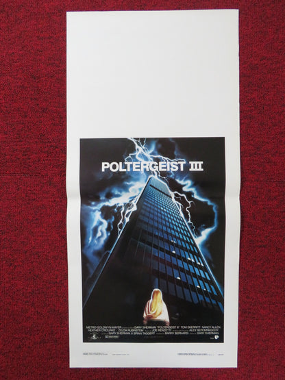 POLTERGEIST III ITALIAN LOCANDINA POSTER TOM SKERRITT NANCY ALLEN 1988