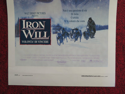 IRON WILL ITALIAN LOCANDINA POSTER DISNEY MACKENZIE ASTIN 1994