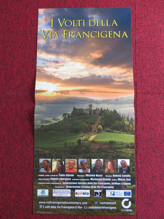 I VOLTI DELLA VIA FRANCIGENA ITALIAN LOCANDINA POSTER ENRICO BRIZZI 2016