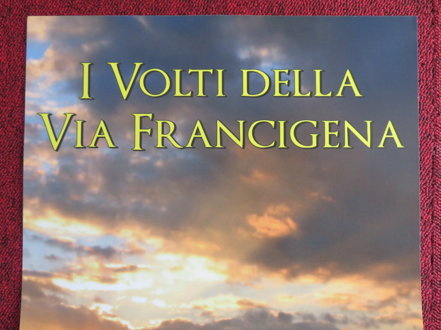 I VOLTI DELLA VIA FRANCIGENA ITALIAN LOCANDINA POSTER ENRICO BRIZZI 2016