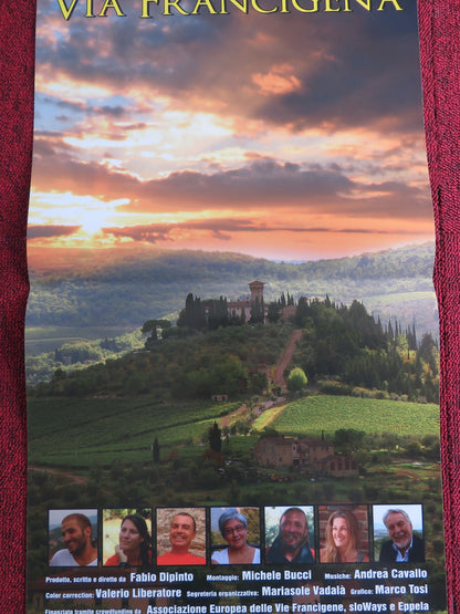 I VOLTI DELLA VIA FRANCIGENA ITALIAN LOCANDINA POSTER ENRICO BRIZZI 2016