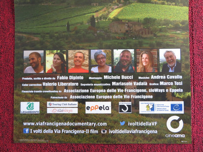 I VOLTI DELLA VIA FRANCIGENA ITALIAN LOCANDINA POSTER ENRICO BRIZZI 2016