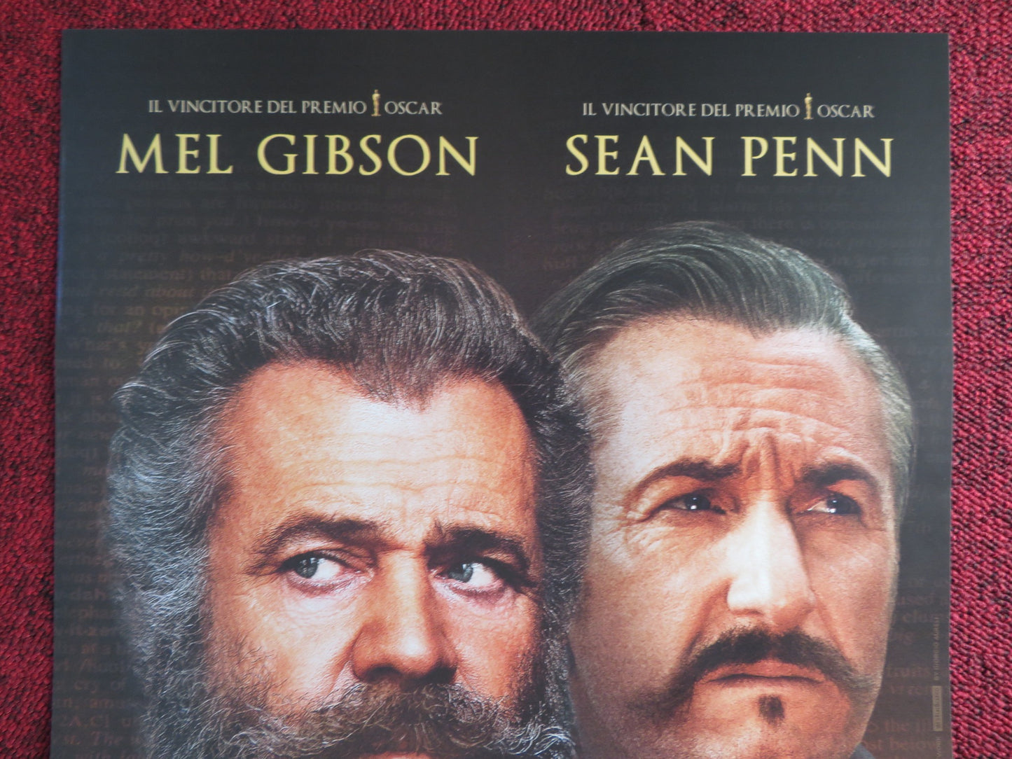 THE PROFESSOR AND THE MADMAN ITALIAN LOCANDINA POSTER MEL GIBSON SEAN PENN 2019