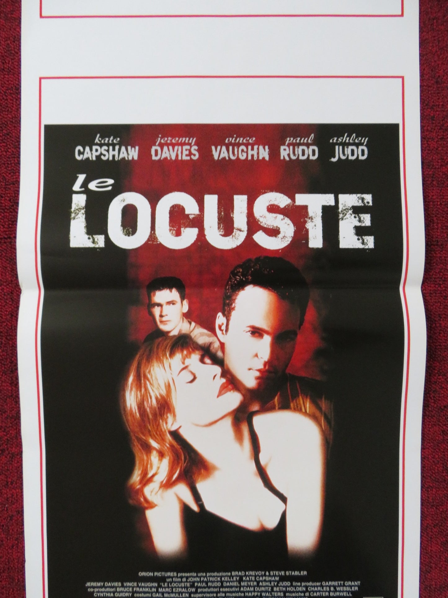 THE LOCUSTS ITALIAN LOCANDINA POSTER KATE CAPSHAW JEREMY DAVIES 1998