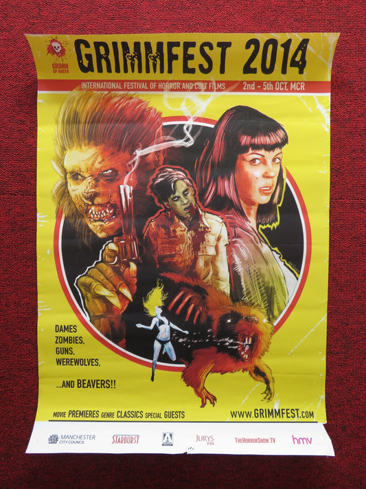 GRIMMFEST 2014 UK POSTER HORROR MOVIE FESTIVAL