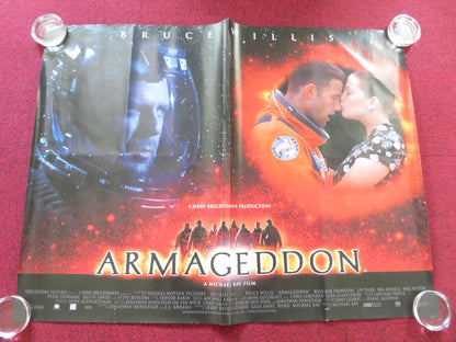 ARMAGEDDON UK QUAD ROLLED POSTER BRUCE WILLIS BEN AFFLECK 1998