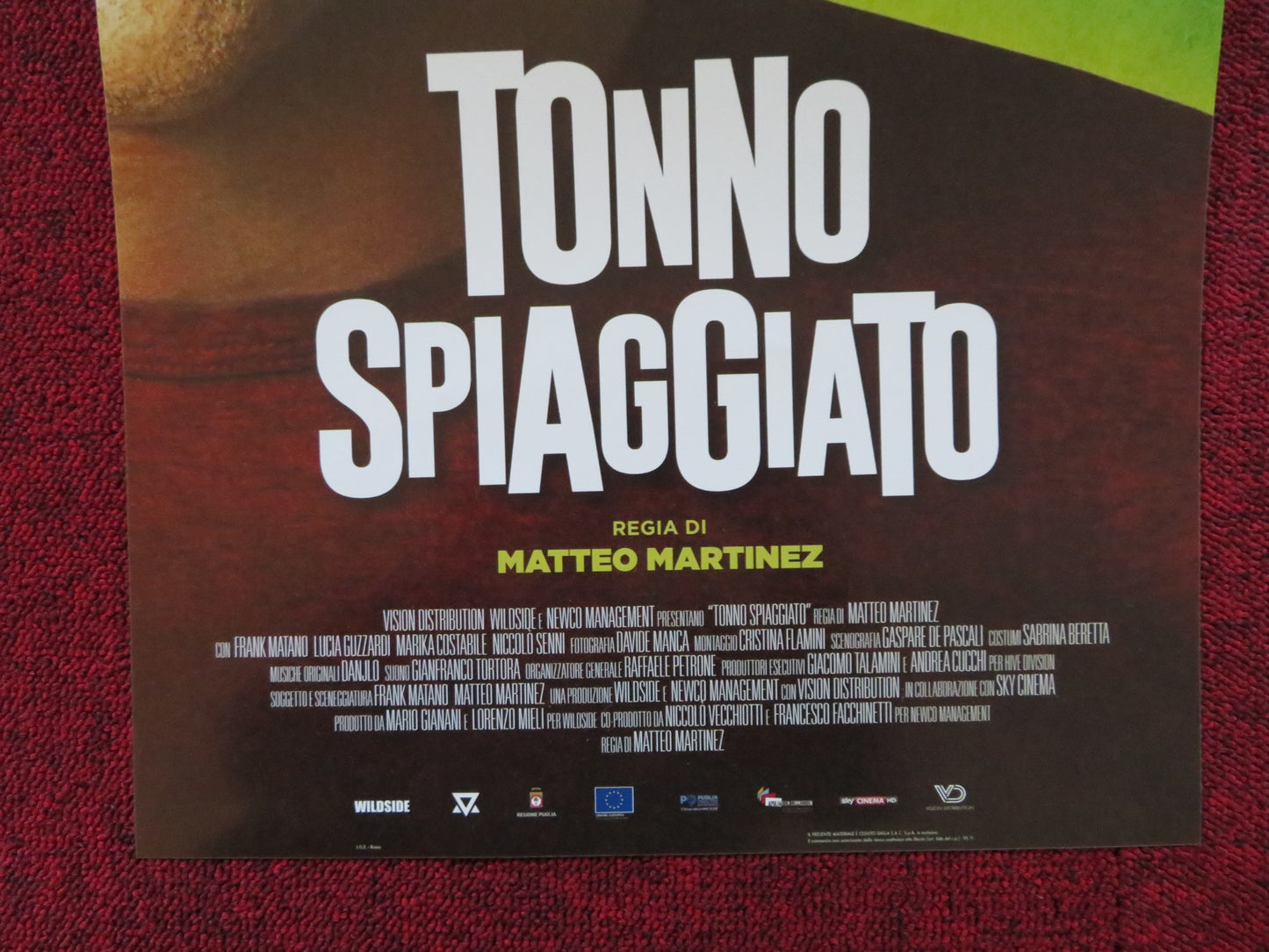 TONNO SPIAGGIATO ITALIAN LOCANDINA POSTER FRANK MATANO LUCIA GUZZARDI 2018