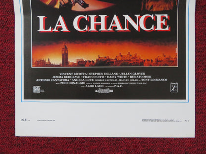 LA CHANCE ITALIAN LOCANDINA POSTER VINCENT RICOTTA STEPHEN DILLANE 1994