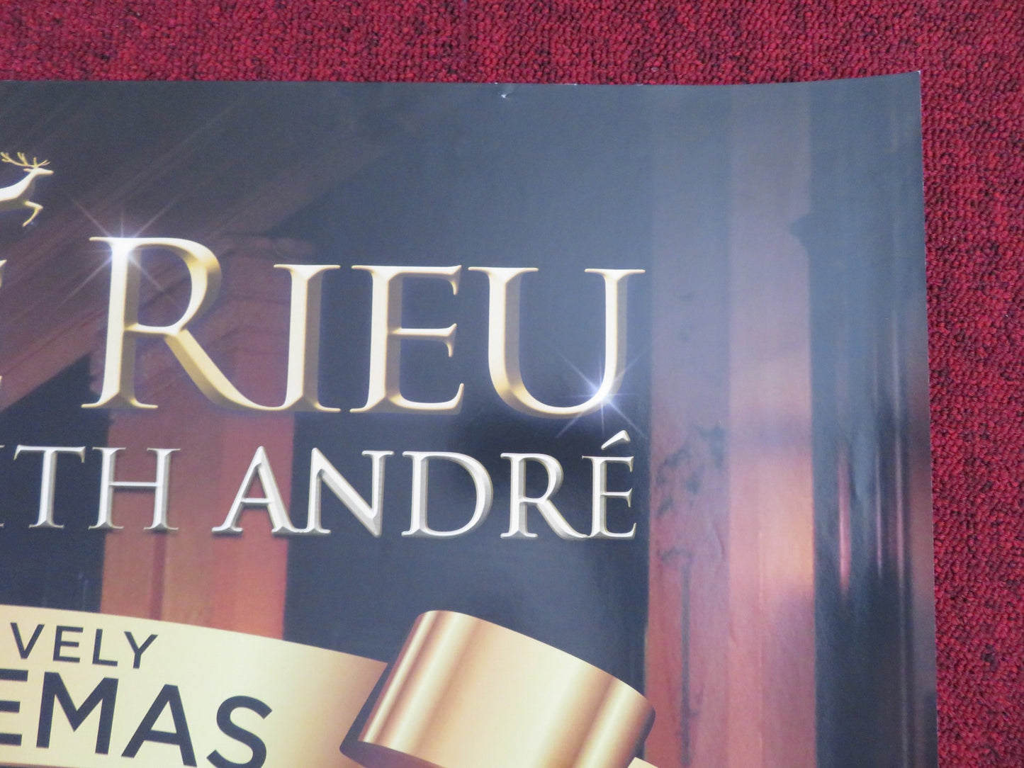 CHRISTMAS WITH ANDRE - ANDRE RIEU LIVE UK QUAD (30"x 40") ROLLED POSTER 2015