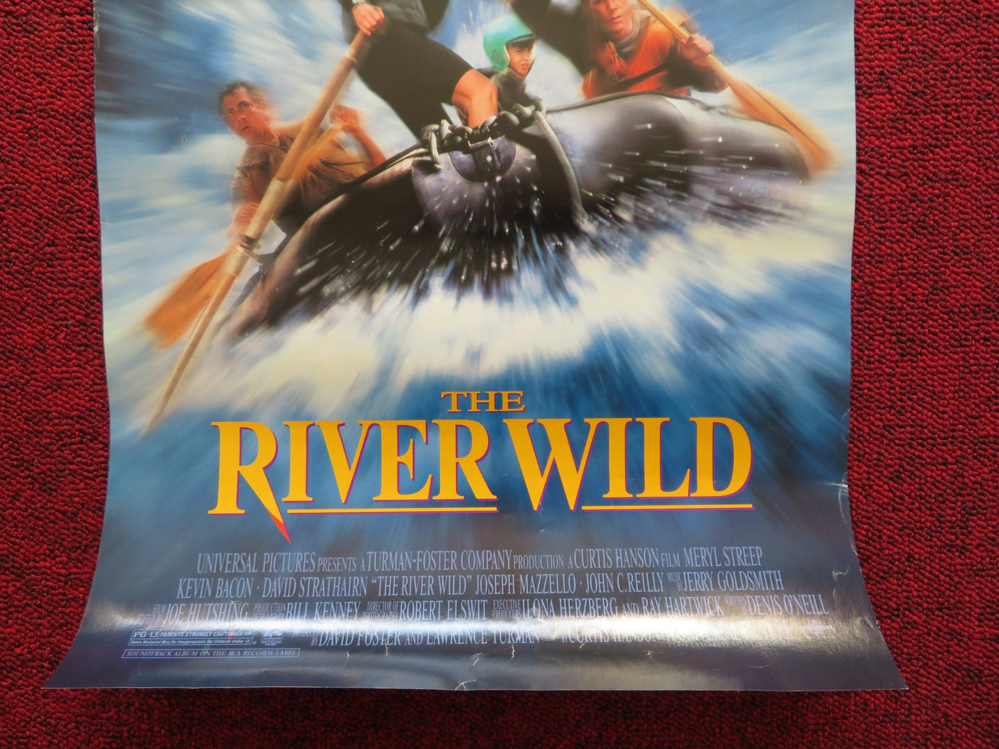 THE RIVER WILD POSTER MERYL STREEP KEVIN BACON 1994