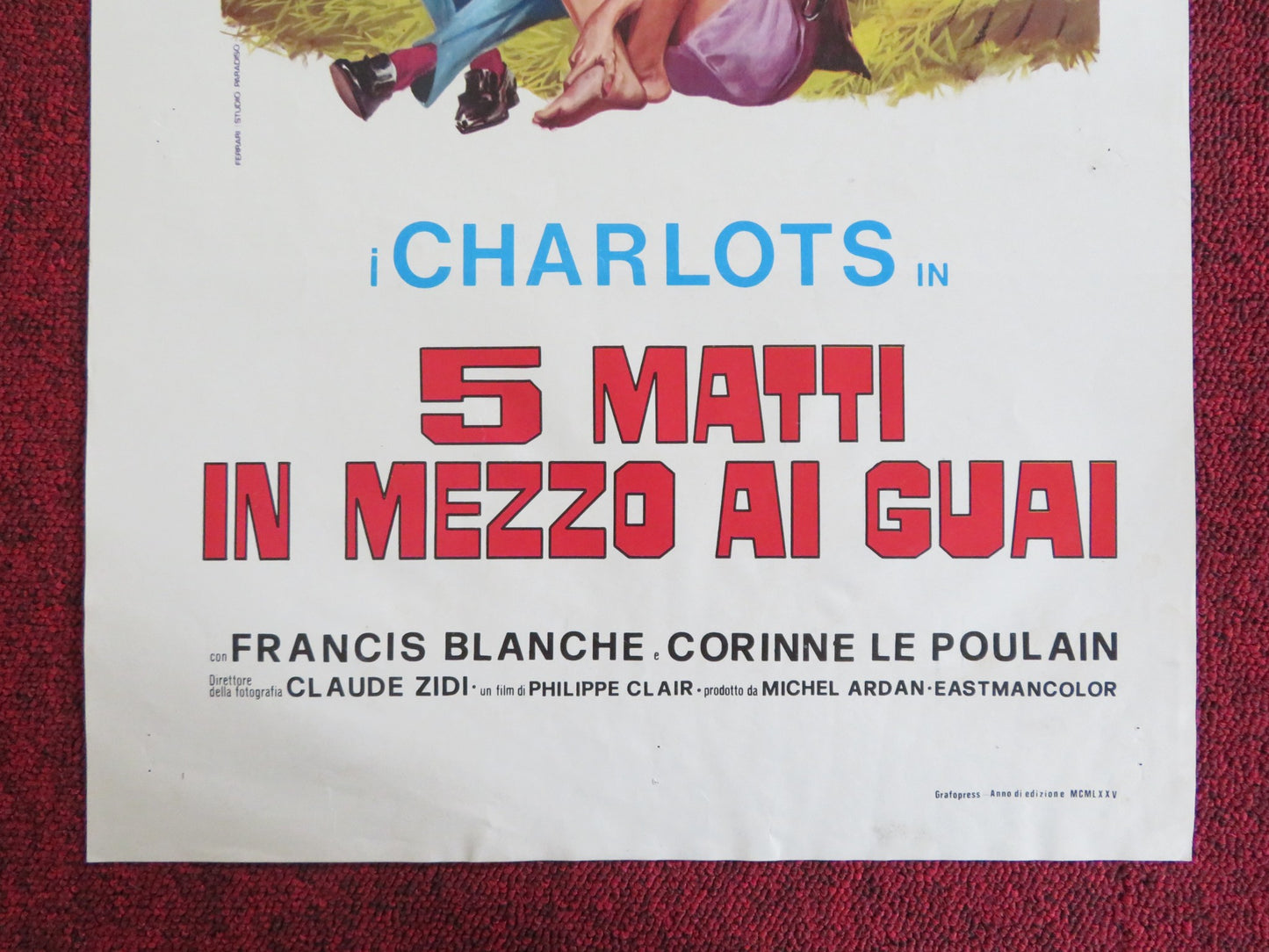 LA GRANDE JAVA ITALIAN LOCANDINA POSTER FRANCIS BLANCHE CORINNE LE POULAIN 1975