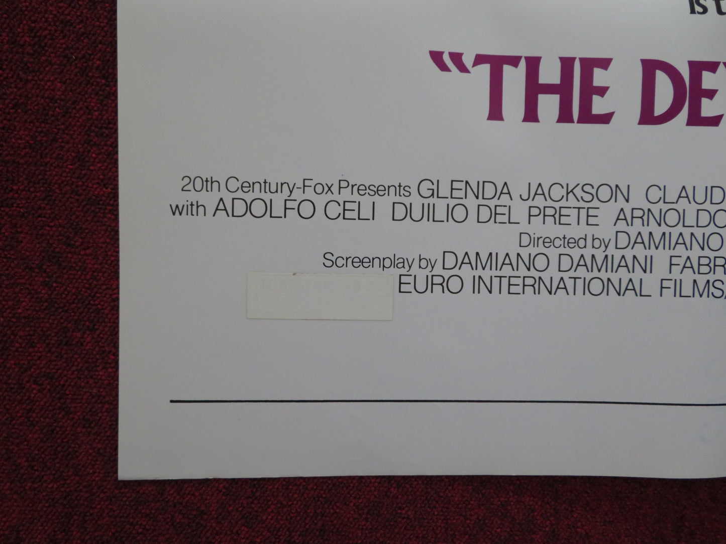 THE DEVIL IS A WOMAN FOLDED US ONE SHEET POSTER GLENDA JACKSON LISA HARROW 1975