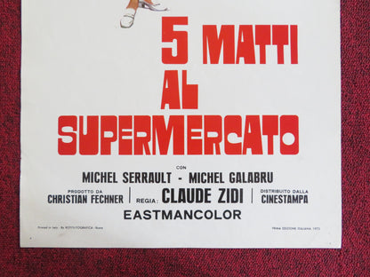 THE BIG STORE ITALIAN LOCANDINA POSTER MICHEL SERRAULT MICHEL GALABRU 1973