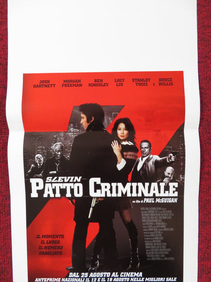 LUCKY NUMBER SLEVIN ITALIAN LOCANDINA POSTER JOSH HARTNETT LUCY LIU 2006