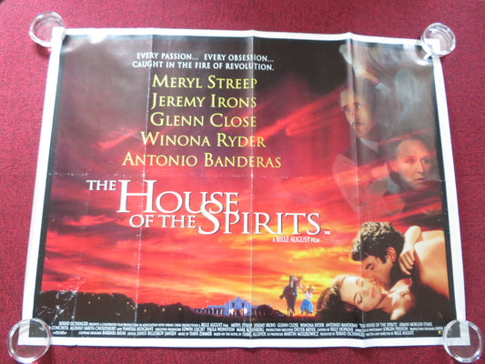 THE HOUSE OF THE SPIRITS UK QUAD ROLLED POSTER MERYL STREEP JEREMY IRONS 1993