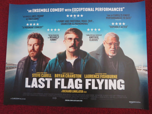 LAST FLAG FLYING UK QUAD (30"x 40") ROLLED POSTER STEVE CARELL B. CRANSTON 2017