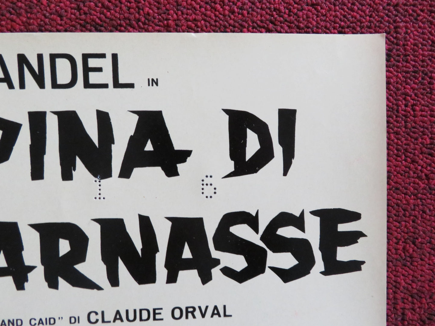 LA RAPINA DI MONTPARNASSE - A ITALIAN FOTOBUSTA POSTER FERNANDEL B. LAAGE 1964