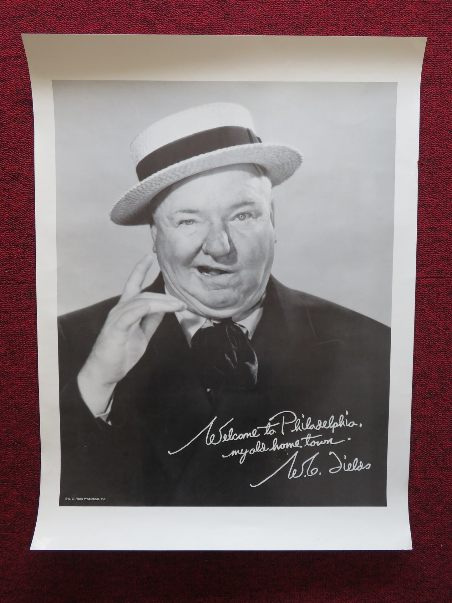 W.C FIELDS - A PORTRAIT POSTER COMEDY