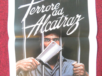 TERROR ON ALCATRAZ ITALIAN LOCANDINA POSTER ALDO RAY SANDY BROOKE 1989