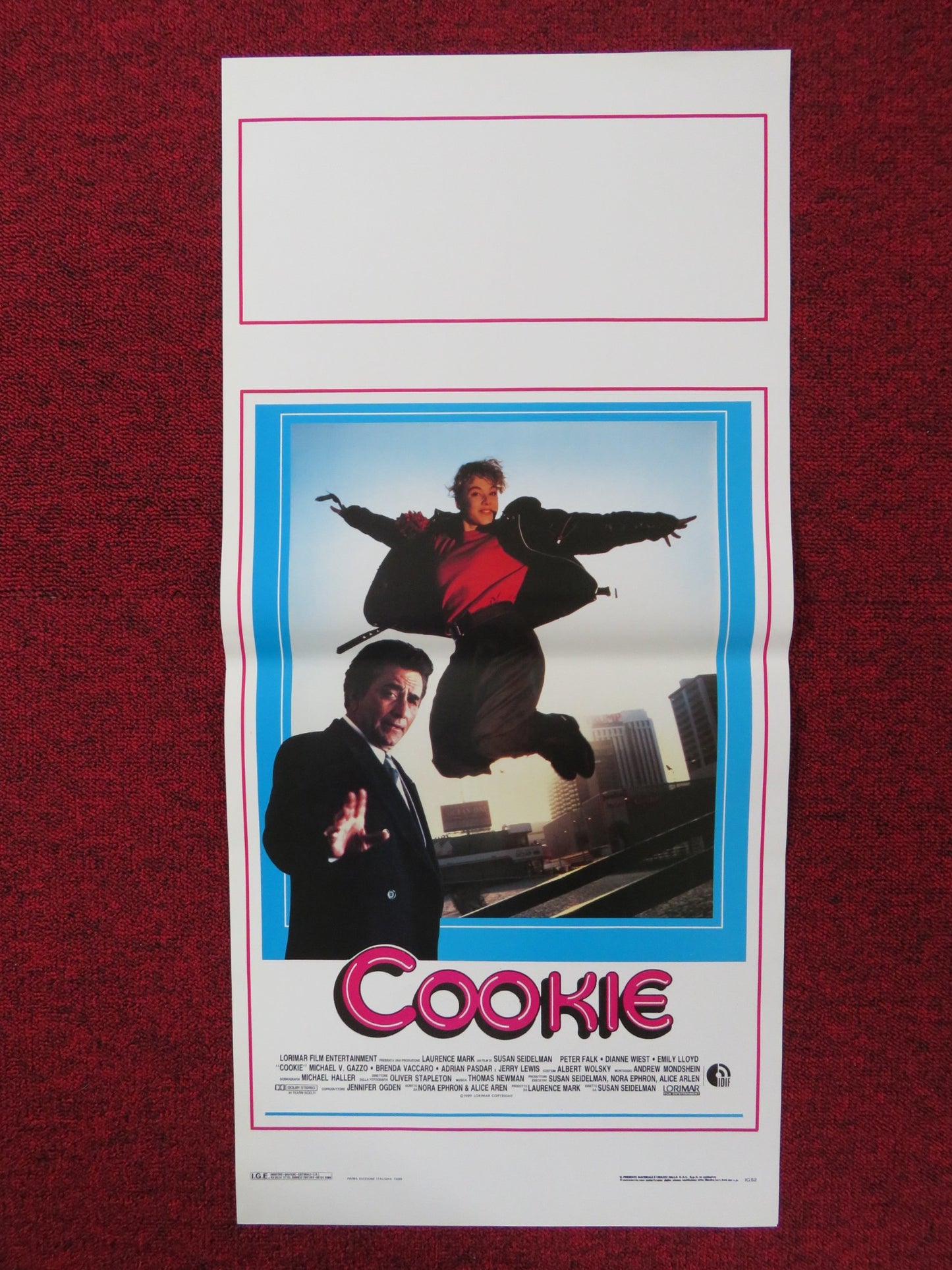 COOKIE ITALIAN LOCANDINA POSTER PETER FALK DIANNE WIEST 1989