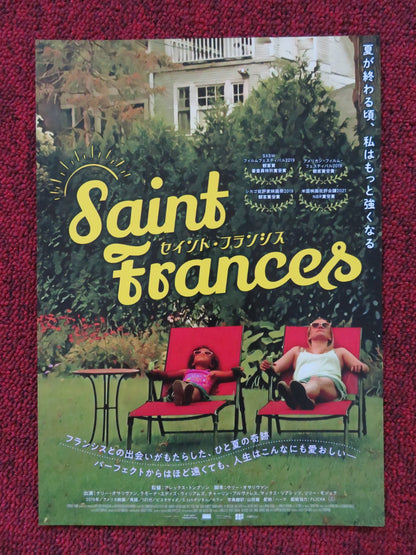 SAINT FRANCES JAPANESE CHIRASHI (B5) POSTER KELLY O'SULLIVAN R WILLIAMS 2019