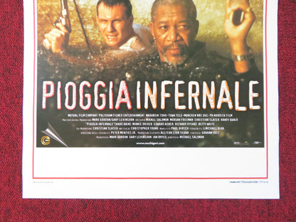 HARD RAIN ITALIAN LOCANDINA POSTER MORGAN FREEMAN CHRISTIAN SLATER 1998