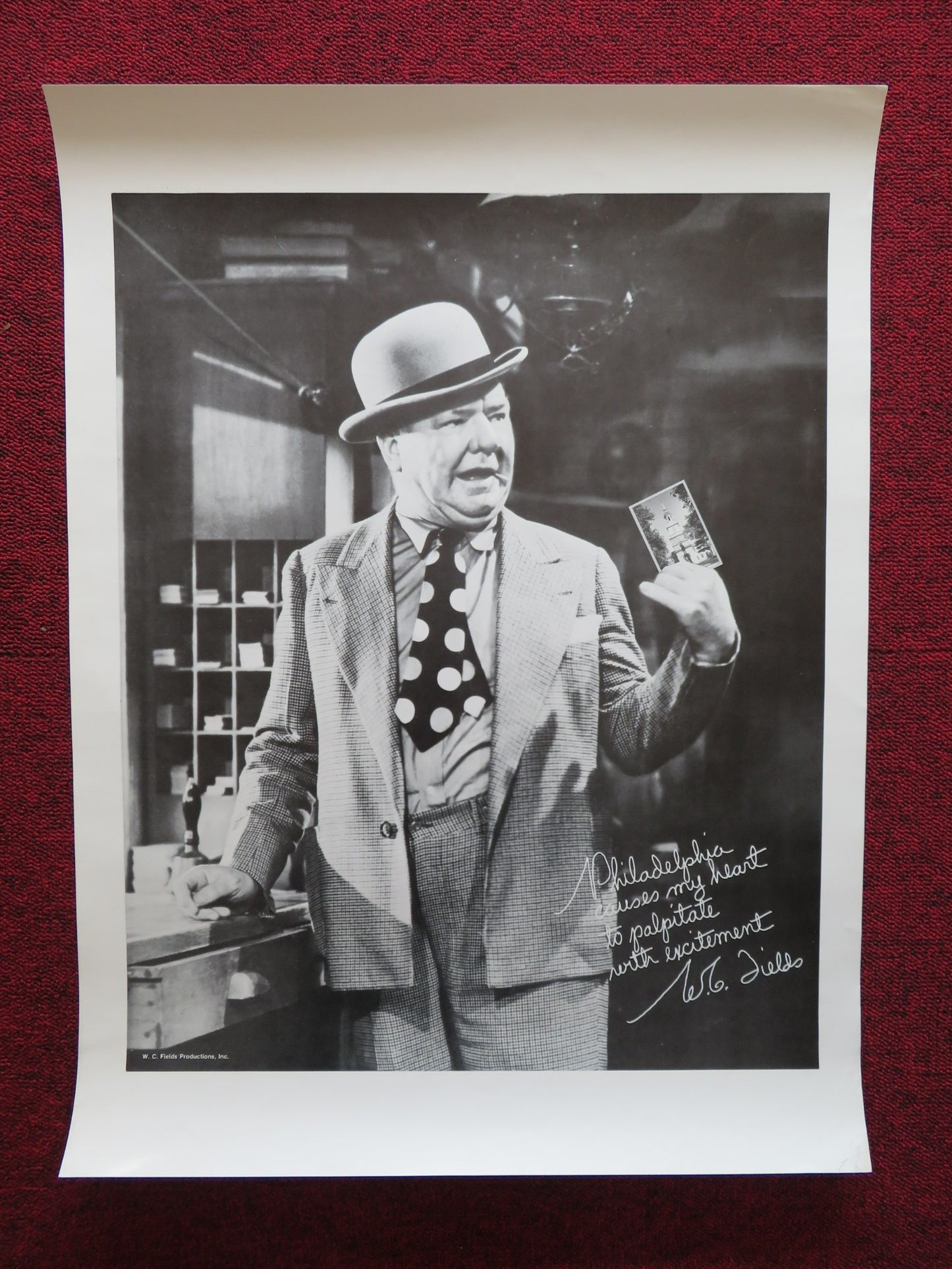 W.C FIELDS - B PORTRAIT POSTER COMEDY