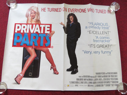 PRIVATE PARTS UK QUAD ROLLED POSTER HOWARD STERN ROBIN QUIVERS 1997