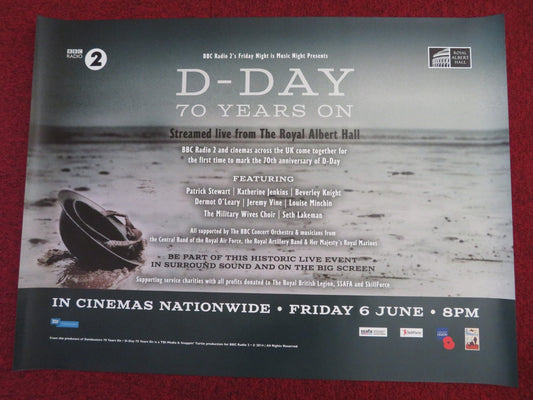 D-DAY 70 YEARS ON LIVE ROYAL ALBERT HALL UK QUAD (30"x 40") ROLLED POSTER 2014