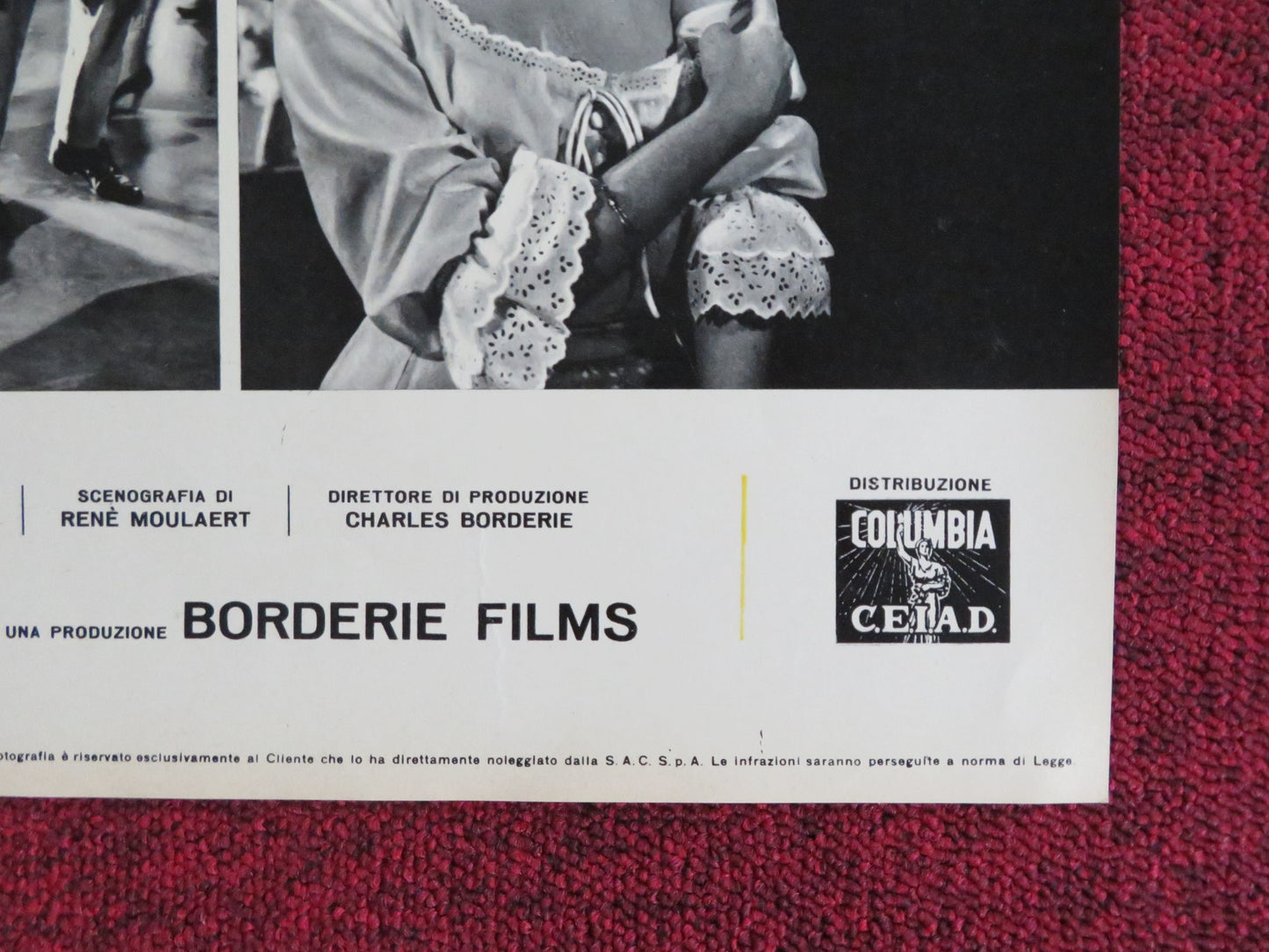 LA RAPINA DI MONTPARNASSE - E ITALIAN FOTOBUSTA POSTER FERNANDEL B. LAAGE 1964