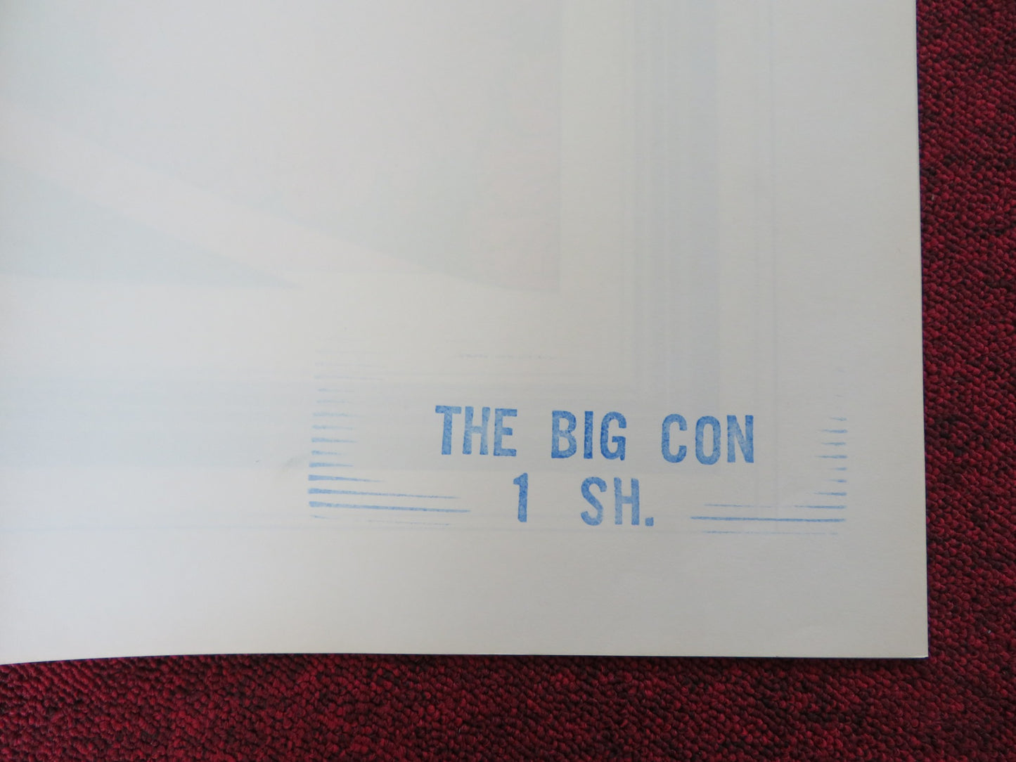 THE BIG CON US TRI FOLDED ONE SHEET ROLLED POSTER JENNIFER JORDAN 1975