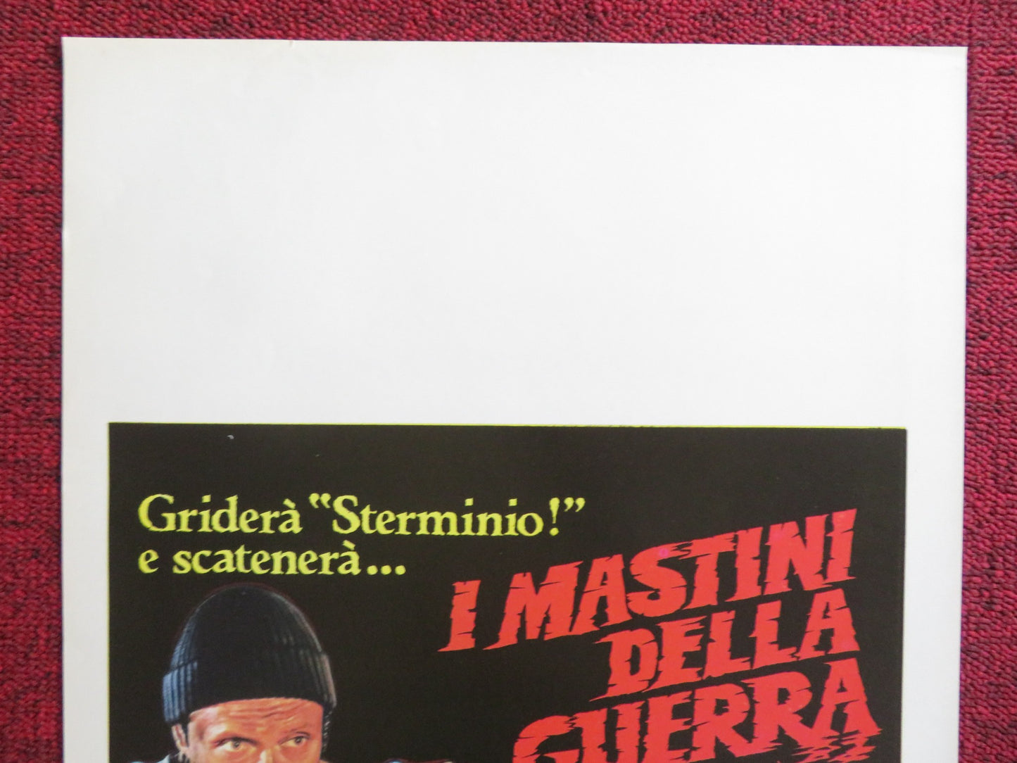 THE DOGS OF WARS ITALIAN LOCANDINA POSTER CHRISTOPHER WALKEN TOM BERENGER 1981