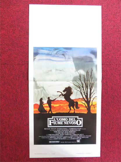 THE MAN FROM SNOWY RIVER ITALIAN LOCANDINA POSTER KIRK DOUGLAS THOMPSON 1983