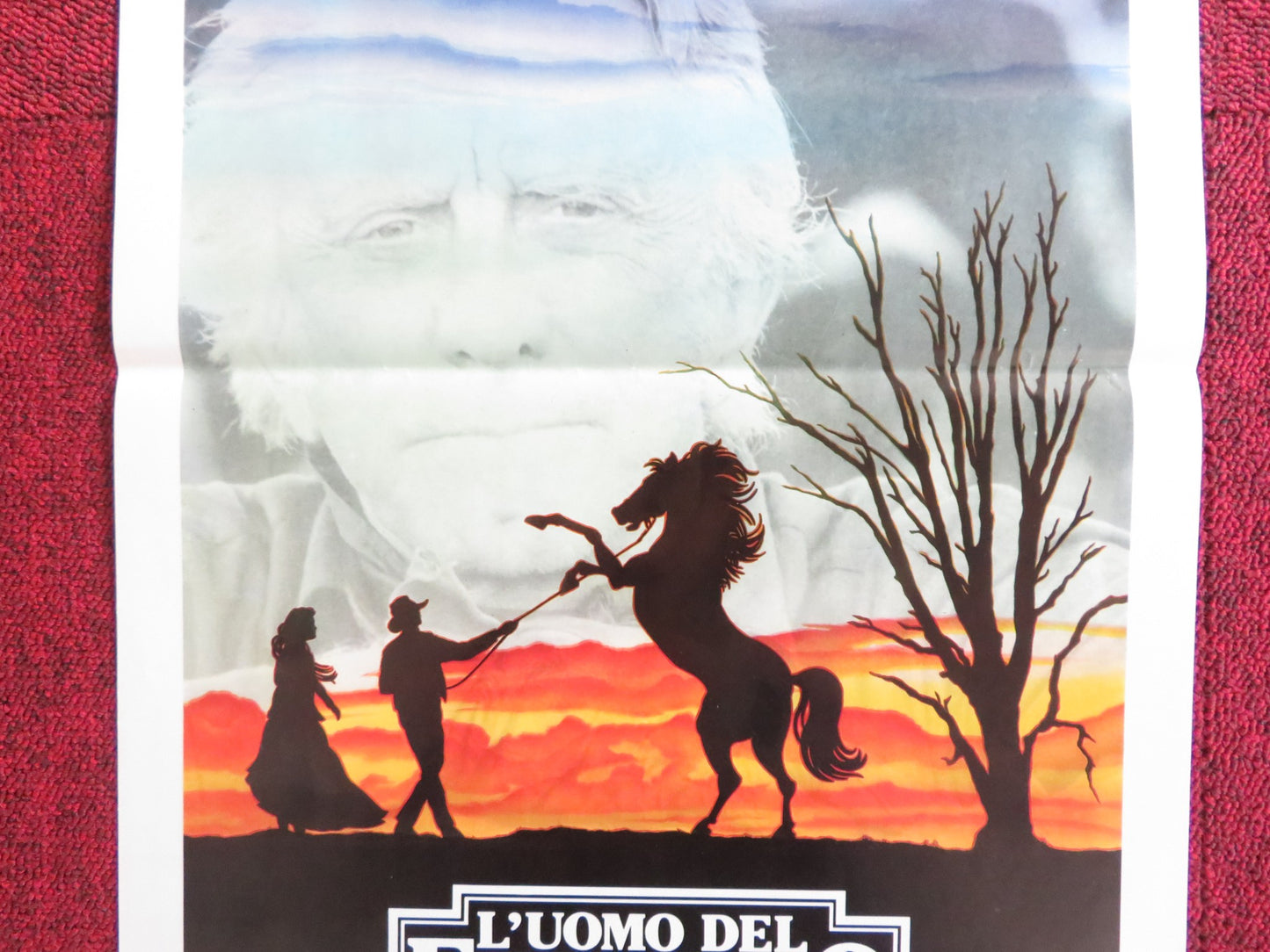 THE MAN FROM SNOWY RIVER ITALIAN LOCANDINA POSTER KIRK DOUGLAS THOMPSON 1983