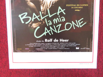 BALLA LA MIA CANZONE ITALIAN LOCANDINA POSTER HEATHER ROSE JOEY KENNEDY 1999