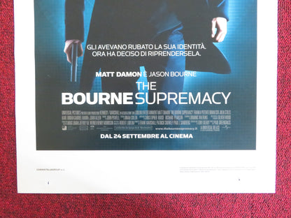 THE BOURNE SUPREMACY ITALIAN LOCANDINA POSTER MATT DAMON FRANKA POTENTE 2004