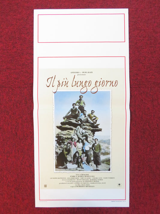 IL PIU LUNGO GIORNO ITALIAN LOCANDINA POSTER LUCA BIAGINI ENRICA M. MODUGNO 1998