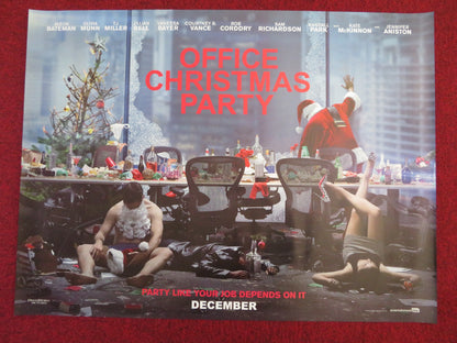 OFFICE CHRISTMAS PARTY UK QUAD (30"x 40") ROLLED POSTER JASON BATEMAN 2016