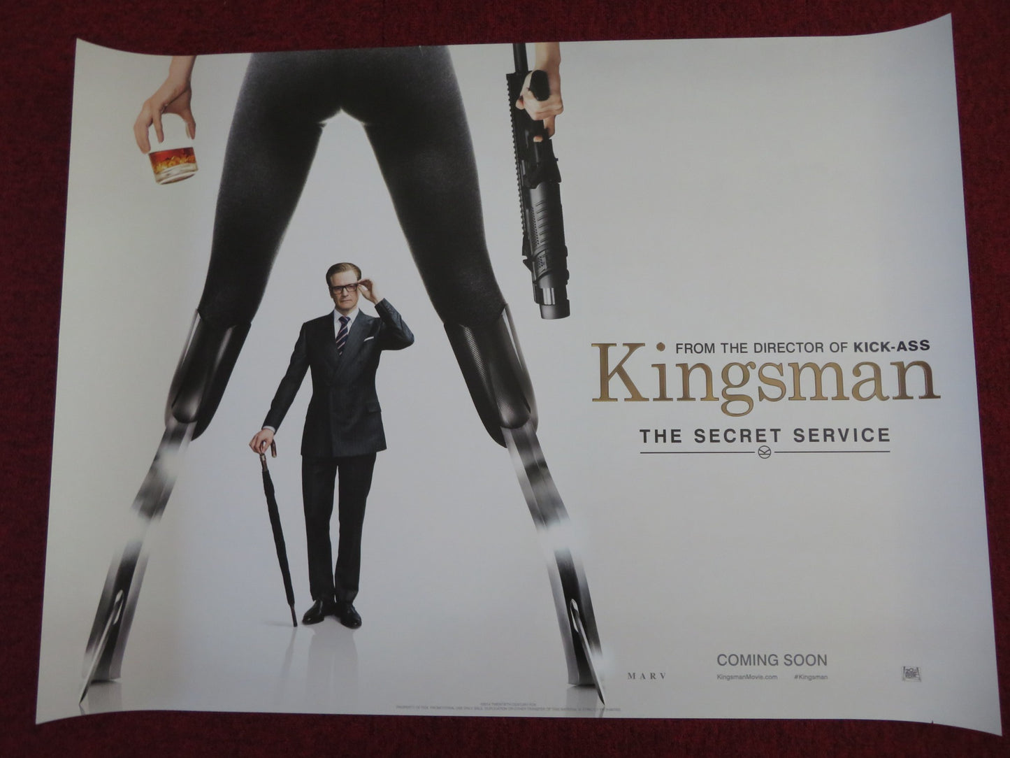 KINGSMAN: THE SECRET SERVICE - B UK QUAD (30"x 40") ROLLED POSTER T EGERTON 2014