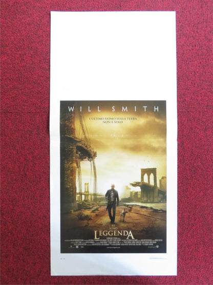 I AM LEGEND ITALIAN LOCANDINA POSTER WILL SMITH ALICE BRAGA 2007