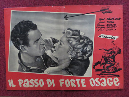 FORT OSAGE - A ITALIAN FOTOBUSTA POSTER ROD CAMERON JANE NIGH 1952