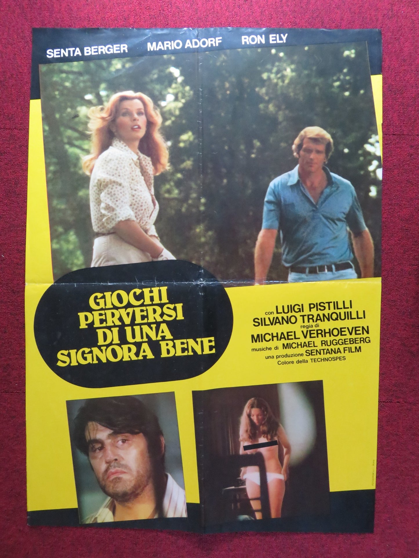 GIOCHI PERVERSI DI UNA SIGNORA BENE ITALIAN FOTOBUSTA POSTER SENTA BERGER 1976