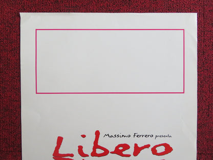 LIBERO BURRO ITALIAN LOCANDINA POSTER SEGIO CASTELLITTO MARGARET MAZZANTINI 1999