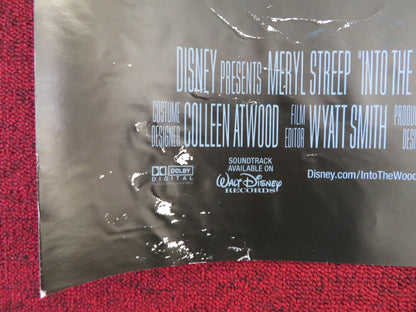 INTO THE WOODS UK QUAD (30"x 40") ROLLED POSTER  DISNEY M. STREEP E. BLUNT 2014