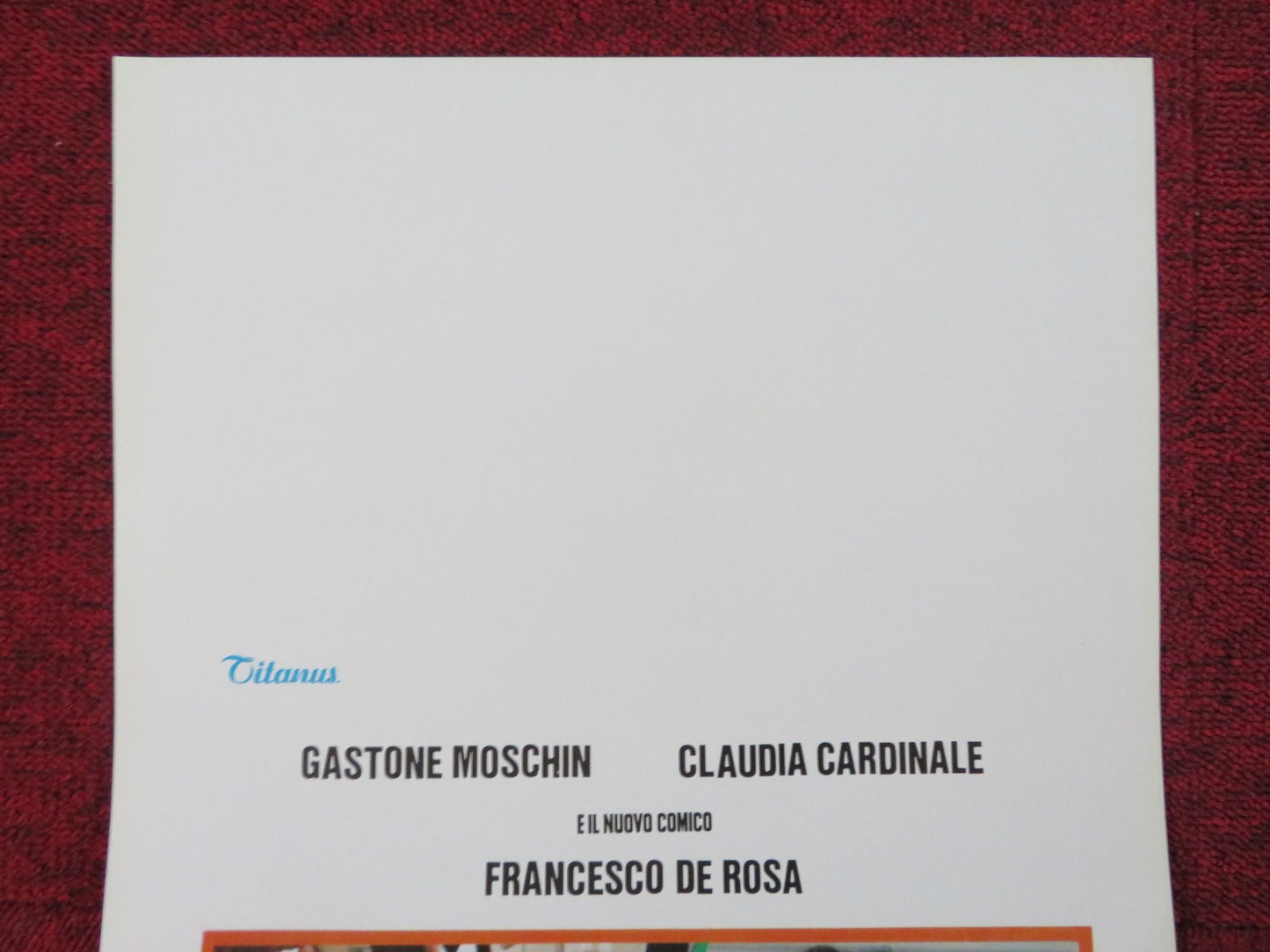 SI SALVI CHI VUOLE ITALIAN LOCANDINA POSTER GASTONE MOSCHINI C. CARDINALE 1980