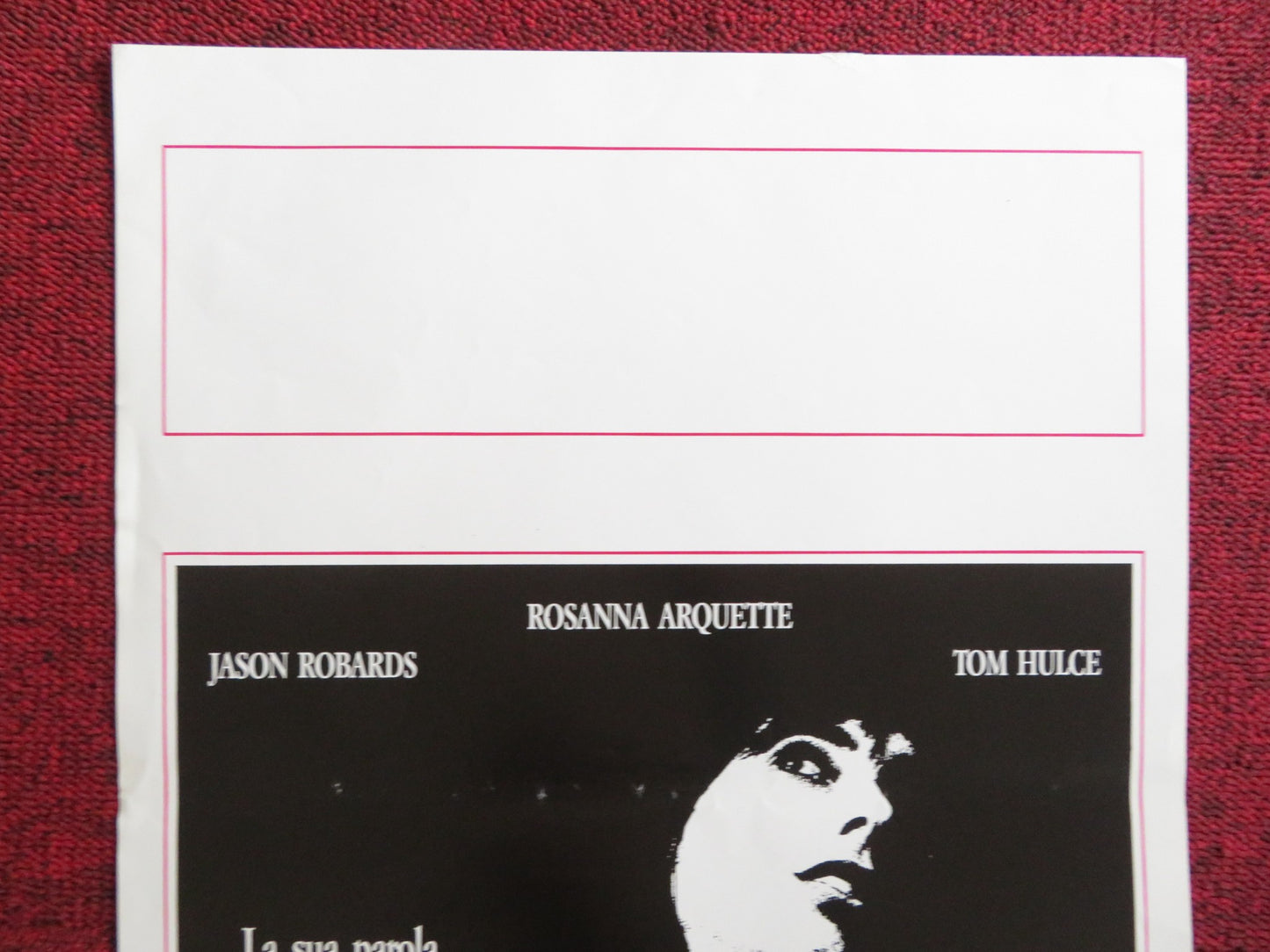 BLACK RAINBOW ITALIAN LOCANDINA POSTER ROSANNA ARQUETTE JASON ROBARDS 1991