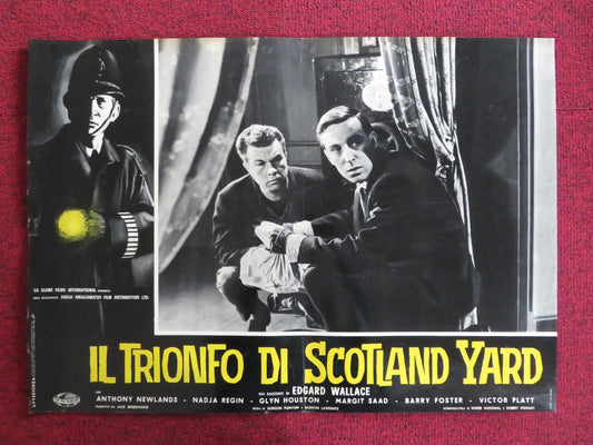 SOLO FOR SPARROW - B ITALIAN FOTOBUSTA POSTER ANTHONY NEWLANDS GLYN HOUSTON 1962