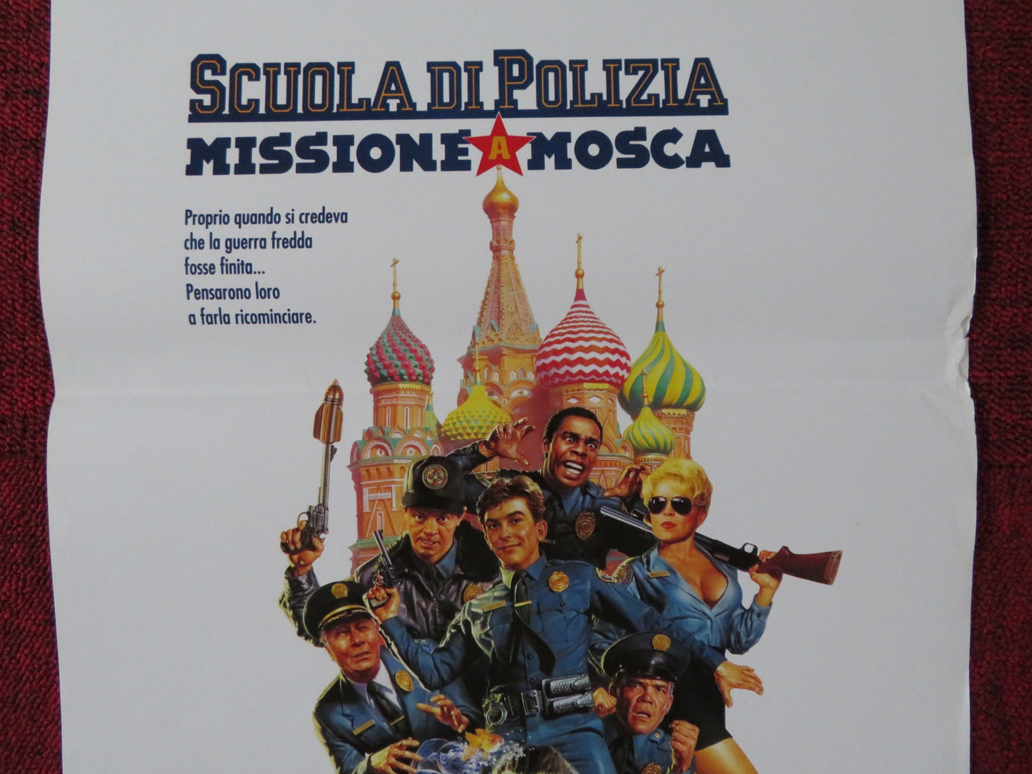 POLICE ACADEMY: MISSION TO MOSCOW ITALIAN LOCANDINA POSTER GEORGE GAYNES 1994