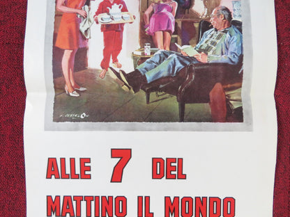 IN THE MORNING AT SEVEN THE WORLD IS STILL IN ORDER ITALIAN LOCANDINA POSTER '68